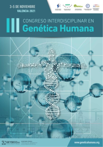 Cartel del III Congreso Interdisciplinar de Genética Humana.