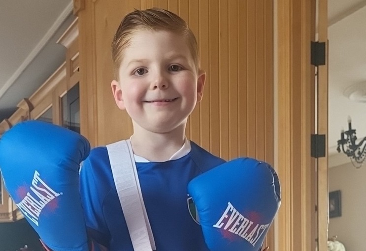 Andy, casi 9 años después de ser tratado con una terapia génica para su inmunodeficiencia combinada severa.