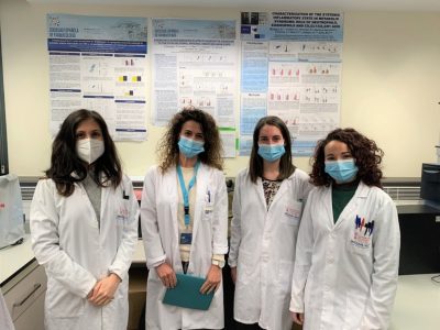 Investigadoras del equipo responsable del estudio: Luisa Hueso, Laura Piqueras, Rebeca Ortega y Mireia López. Imagen: CIBERDEM.