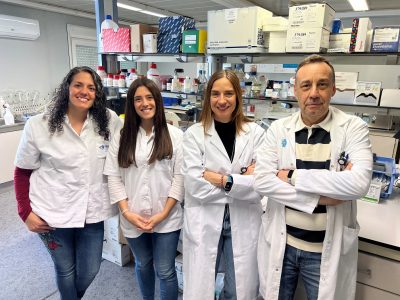 Parte del equipo de investigadores e investigadoras del Grupo DIAMET del IISPV que ha participado en el estudio, de izquierda a derecha: Lídia Cedó Giné, Teresa Villanueva Carmona, Sonia Fernández-Veledo y Joan Vendrell.