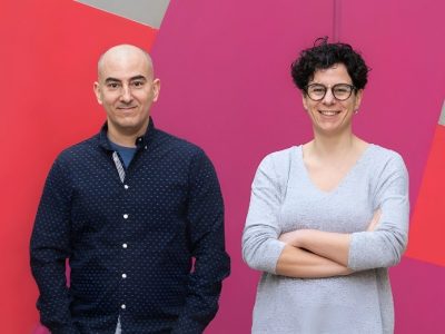 Núria López-Bigas y Abel González-Perez, investigadores del IRB Barcelona que han dirigido el trabajo que ha identificado cinco factores de respuesta a inmunoterapia en cáncer. Imagen: IRB Barcelona.