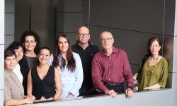 Investigadores que han participado en el estudio sobre el Síndrome de Progeria de Hutchinson-Gilford: María J. Andrés-Manzano, Pilar Gonzalo, Rosa M. Carmona, Cristina González-Gómez, Ana Barettino, Ignacio Benedicto, Vicente Andrés and Ana Dopazo. Imagen: CNIC.