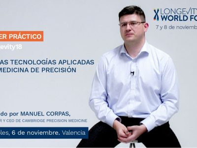 Manuel Corpas, fundador y CEO de Cambridge Precision Medicine, ofrecerá un taller formativo previo al Longevity World Forum.