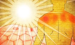 La radiación ultravioleta es un agente mutágeno dominante en el origen y evolución de los melanomas por exposición al sol. Imagen: Ernesto del Aguila III, National Human Genome Research Institute (https://www.genome.gov).