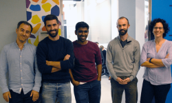 Núria López-Bigas con el equipo que ha contribuido al estudio publicado en Nature Genetics esta semana. Imagen: IRBBarcelona.