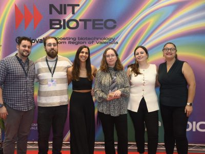 El equipo de Genotipia, durante la pasada NitBiotec 2024. Celebramos aniversario y día del ADN.