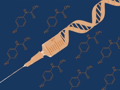 Los investigadores han añadido a los componentes de la terapia génica la información para producir un ARN que protege a las células que reciben el tratamiento de la toxicidad generada por dosis elevadas de paracetamol. Imagen: Genotipia