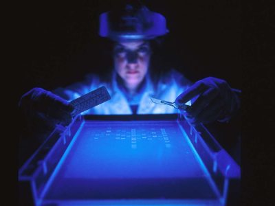 Gel de ADN. National Cancer Institute
